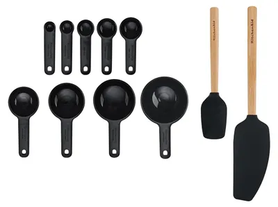 Zdjęcie produktu dla KitchenAid - Zestaw przyborów kuchennych 11 el. Onyx Black