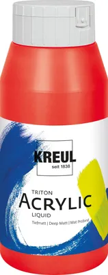Obrázek produktu pro KREUL 17077 KREUL Akrylová barva Triton Acrylic Liquid, franská červená, 750 ml