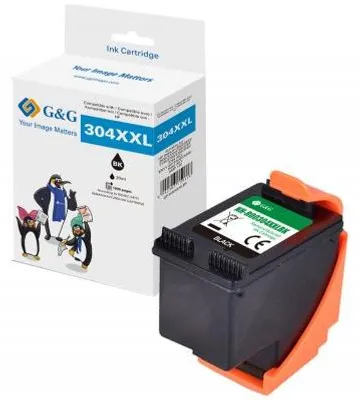Imagen del producto de G&G 14747 G&G XL-Patrone kompatibel mit HP 304XL/ N9K08AE BK