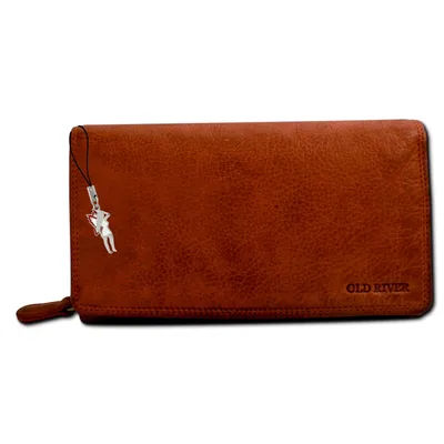 Produktbild von Portemonnaie cognac braun Old River Leder D2OPD410O