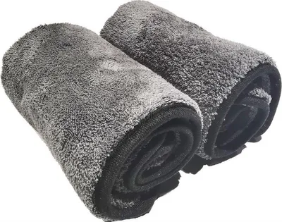 Produktbild von CHPN – Mikrofasertuch – Mikrofaser-Autotuch – Auto-Reinigungstuch – Reinigungstuch für Auto – Mikrofasertuch – Trockentuch – 40/40 cm – Grau – 1200 g/m² – 2 Stück