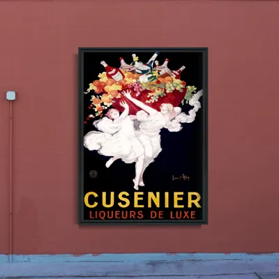 Produktbild von Poster - Canvas - Leinwand - 29,7 cm x 42 cm - Cusenier Likör Werbung