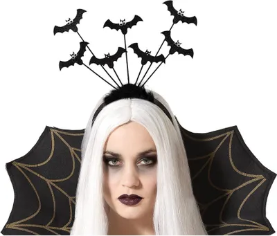 Image de Atosa Diadème de chauve-souris d'Halloween Golden Golden One Size