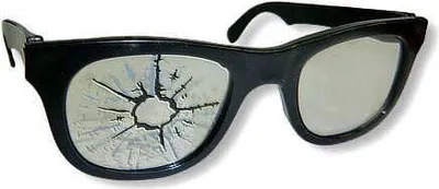 Produktbild von Scherzbrille mit Einschussloch