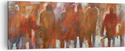 Produktbild von Bild auf Leinwand - Leinwandbild - Einteilig - Regenschirme Menschen Handwerk - 140x50cm - Wand Bild - Wanddeko - Wandbilder - Leinwanddruck - Bilder - Wanddekoration - Leinwand bilder - AB140x50-4260