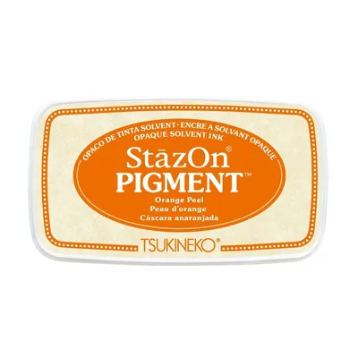 Produktbild von Tsukineko StazOn Pigment Stempelkissen Orange Peel / Orange