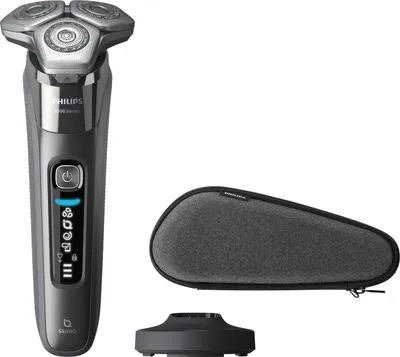 Produktbild von Philips - Elektrischer Rasierer für Männer - Shaver Series 8000 - Nass- und Trockenrasur - S8697/35 - Grau