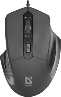 Productafbeelding van Defender DATUM MB-347 Optische muis, zwart, 1600 dpi, 4 knoppen