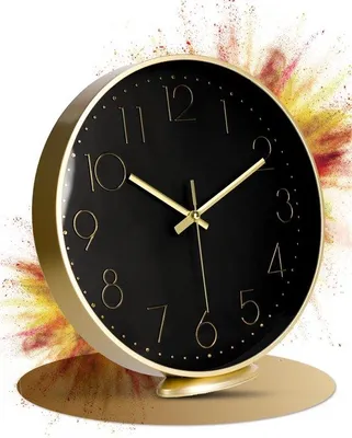 Immagine prodotto di Orologio da parete silenzioso - 20 cm - Stile - Classico e moderno - Per il soggiorno, l'ufficio e altro ancora
