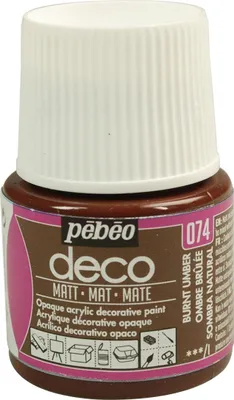 Zdjęcie produktu dla Matowa kryjąca farba akrylowa - Burnt umber - 45 ml