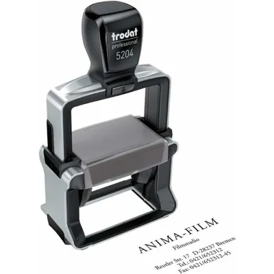 Produktbild von trodat Textstempel, individualisierbar 5204 selbstfärbend schwarz