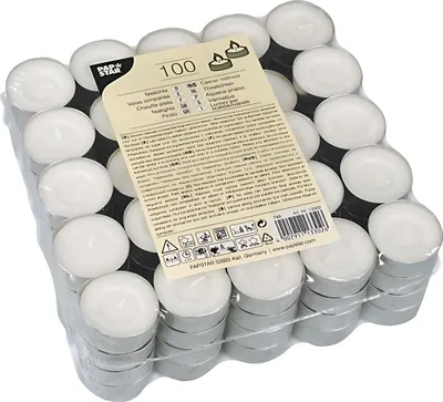 Produktbild von Papstar 13302, Rund, Weiß, 4,5 h, 100 Stück(e)