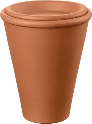 Image de Cache-pot Aquado Rouge Auto-irrigation, Design Moderne, Couleur Vive - Deroma