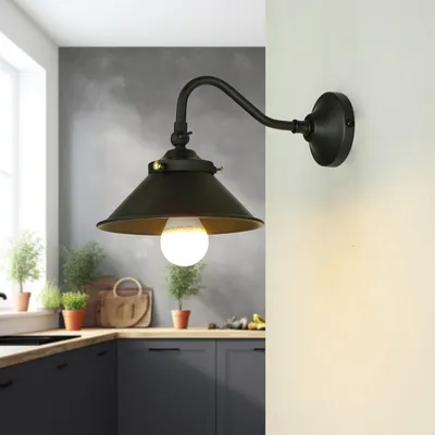Immagine prodotto di Applique orientabile in ottone bronzo E14 Lampada da parete cucina