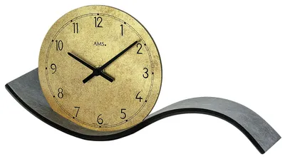 Produktbild von AMS T1315 Tischuhr mit Quarzwerk und Holzgehäuse