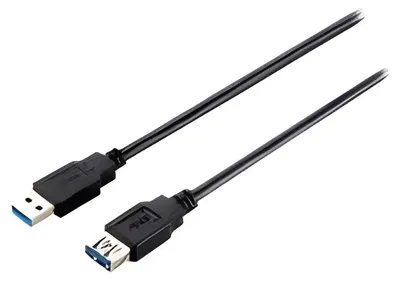Produktbild von Equip USB 3.0 A auf A Verlängerungskabel Stecker auf Buchse, 3.0m, 5Gbps, Schwarz