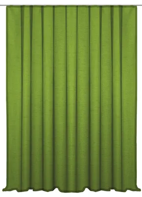 Produktbild von Vorhang grün Kräuselband 300x245 cm Seidenglanz halbtransparent Gardine extra breit