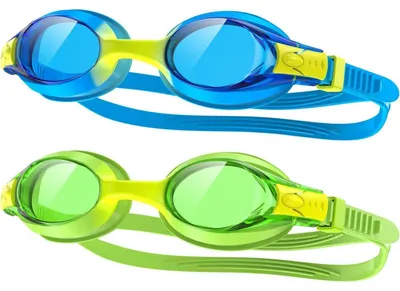 Productafbeelding van Zwembril voor kinderen, jongens en meisjes, met UV-bescherming, blauw en groen