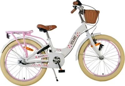 Produktbild von Volare Blossom Kinderfahrrad - Mädchen - 20 Zoll - Weiss - Nexus 3 Gänge