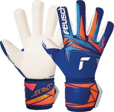 Produktbild von Reusch Torwarthandschuhe Attrakt Gold X NC mit atmungsaktiven Mesh-Einsätzen 4126 sharp blu/wht/shock orng 8.5