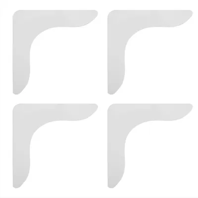 Produktbild von 4er Teppichflachband Rutschfest Silikon Teppichhalter Für Hartböden Anti-Rutsch Matte Schwarz