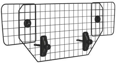 Zdjęcie produktu dla Kratka do samochodu dla psów – przegroda do bagażnika – metalowa – szerokość z płynną regulacją – dla psów średniej wielkości – uniwersalna