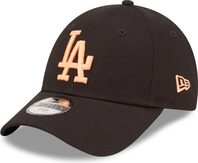 Image de Casquette MLB Los Angeles Dodgers New Era League Essential 9Forty noir orange po