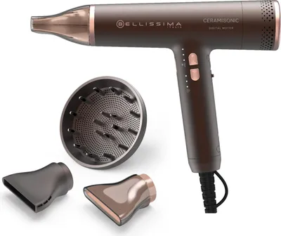 Image de Bellissima Ceramisonic, Digital, 110000 RPM, Brown, Rose, 2.5 m, Boutons, 1700 W