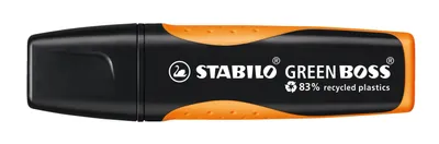 Obrázok produktu pre Ekologický zvýrazňovač - STABILO GREEN BOSS - jedno pero - oranžová
