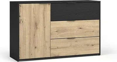 Produktbild von Kombinierte Kommode SALAMINA - Artisan Eiche / Schwarzgraphit