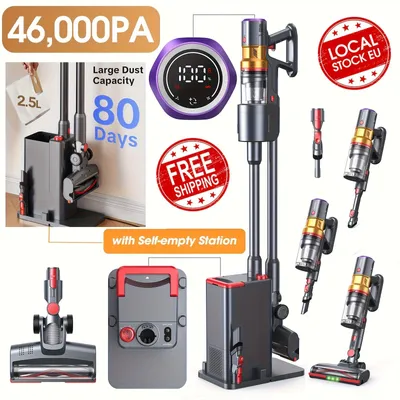 Immagine prodotto di Aspirapolvere per acciaio - Aspirapolvere senza fili - Aspirapolvere compatto senza sacco - Aspirapolvere a batteria - Aspirapolvere leggero