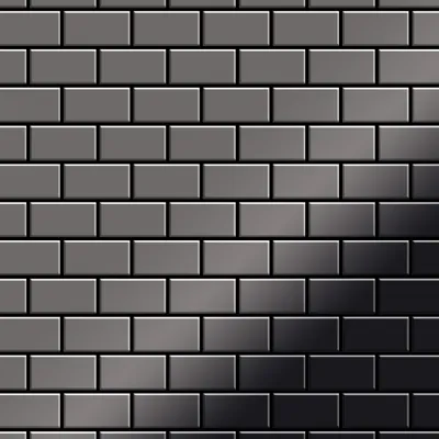 Immagine prodotto di Mosaico di titanio metallizzato ALLOY House-Ti-SM grigio specchio 0,98 m2