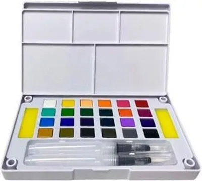 Zdjęcie produktu dla Zestaw akwareli Alex Bog POCKETBOX ARTIST 26 kolorowych elementów