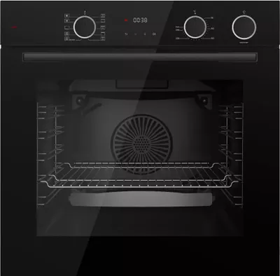 Produktbild von Böhme Backofen HB60F78DL Schwarzen Glas mit AirFry Funktion sowie Dampfunterstützung