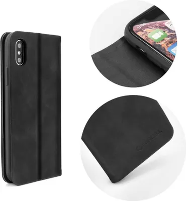 Immagine prodotto di Custodia a libro SILK Premium compatibile con HONOR 10 LITE custodia per telefono cellulare custodia a portafoglio con funzione di supporto, slot per schede nero