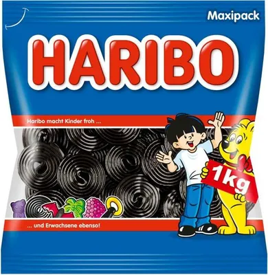 Produktbild von Haribo Lakritz Schnecken 1,0kg