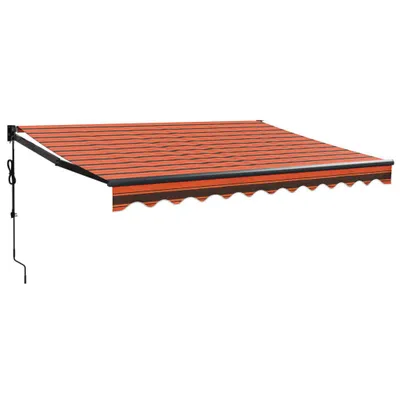 Produktbild von vidaXL Elektrische Markise mit Kurbel Orange und Braun 3x2,5 m