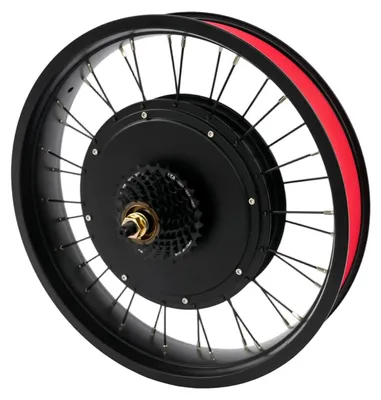 Image de Kit de conversion pour vélo électrique, moteur sans balais, installation facile, noir