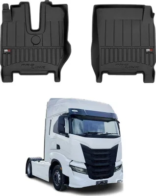 Obrázek produktu pro 2019-2025 Podlahové rohože Iveco S-Way TPE černé 2 ks