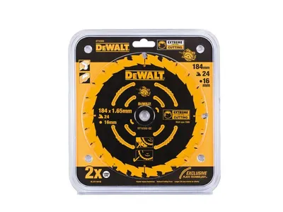 Produktbild von DEWALT Tauchsägeblatt 184 mm x 16 mm 24 Zähne