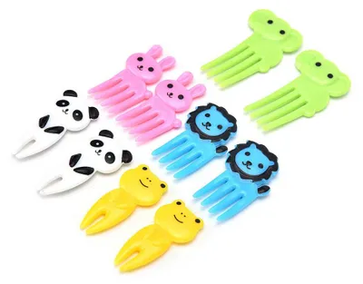 Obrázek produktu pro 20 ks Mini Cute Cartoon Animal Food Ovocné výběry Vidličky Oběd Box Dekor pro děti