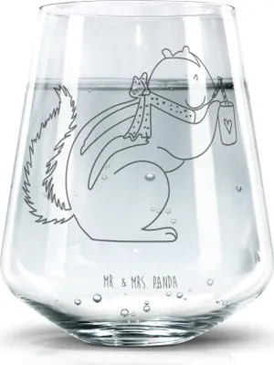 Produktbild von Mr. & Mrs. Panda Glas Eichhörnchen Smoothie - Transparent - Geschenk, Abnehmen, Diät, Wasserglas, Tumbler, Streifenhörnchen, Dekoglas, Becherglas, Lustige Sprüche