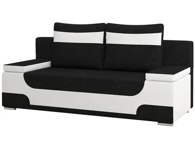 Produktbild von NABBI Wandelbares Sofa mit Stauraum Aoste - Schwarz-Weiss
