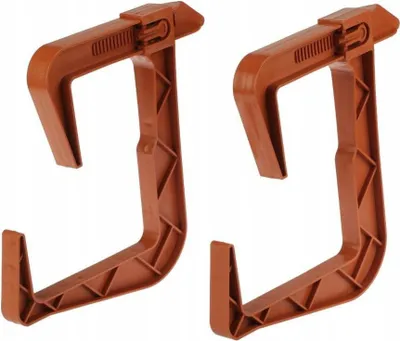 Produktbild von 2x Blumentopf- und Balkonkastenhalter braun Aufhänger