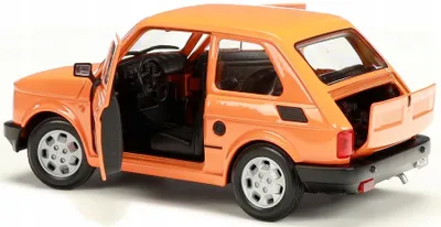 Produktbild von Welly Fiat 126p Maluch Metall Modellauto Orange Sammlerstück