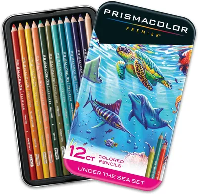 Image de Prismacolor, Coffret de 12 crayons "Onder de Zee", Taille unique