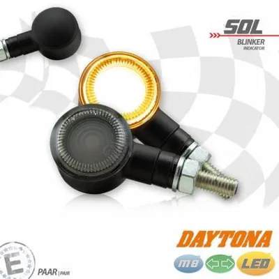 Produktbild von LED-Blinker D-Light SOL Alu schwarz