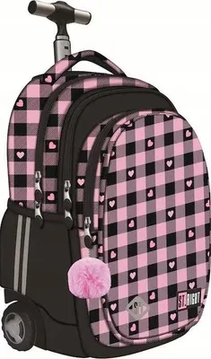 Obrázok produktu pre Batoh na kolieskach 4 priehradky TB1 Pink Checkered