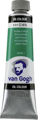 Image de Van Gogh peinture à l'huile tube 40 ml vert phtalo 675