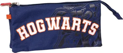 Produktbild von Dreifaches Mehrzweck-Etui Harry Potter Howarts 22,5 x 2 x 11,5 cm Dunkelblau